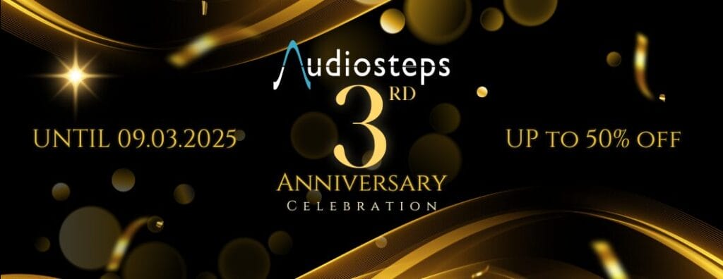 Audiosteps 3rd Anniversary Banner
